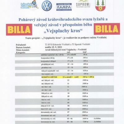 Propozice Vrchlabí 25.9. + Propozice Jos.důl 25.9. + propozice Hor.Branná 24.9.2022